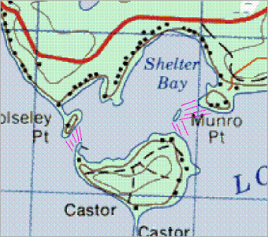 Shelter Bay Map
